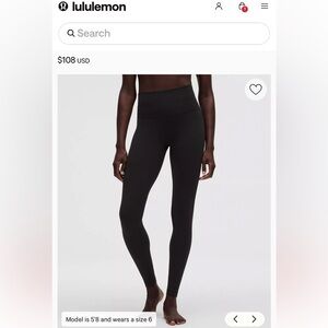 Lululemon Athletica High-Rise Performance Leggings